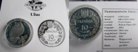 Ukraine 10 Hryvnias Griven Griven Hryven Hriwen Engangered Wildlife, Ukraine, Owl, Rare! Siver