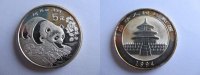 China 5 Yuan Panda an Gewässer, 1/2 Unze Feinsilber, Silber,