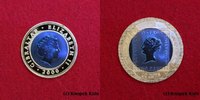 Gibraltar 1/2 Crown Gold 0,5 Crown 160 J. Uniform Penny Post / Blaue Mauritius : Titan im Goldring SELTEN