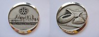 Olympiade Medaille Sterling Silber, v.Huguenin, Schweiz, Olympische Spiele Montreal, Silbermedaille