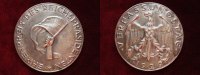 Deutschland Medaille Weimarer Republik, Br.-Guss versilbert, Ehrenpreis des Reichspräsidenten