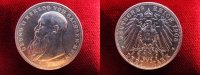 Sachsen-Meiningen 3 Mark Herzog Georg II., J.152, Drei Mark, Silber,
