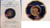 Panama 75 Balboas Unabhängigkeit, Gold PP Franklin Mint,