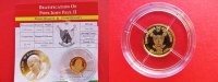 Kamerun 1500 Francs Cameroun, Mini-Goldmünze, Papst Johannes Paul II. Seligsprechung, selten,