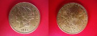 USA 20 Dollars Vereinigte Staaten von Amerika, 20 $ Dollar, Gold, Coronet head, Double Eagle,