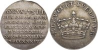Sachsen-Albertinische Linie Silberabschlag vom Doppeldukaten im Gewi Friedrich August II. 1733-1763.