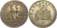Reuss, ältere Linie zu Untergreiz 1/6 Taler Heinrich III. 1733-1768.