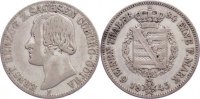 Sachsen-Coburg-Gotha 1/6 Taler Ernst II. 1844-1893.