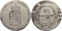 Sachsen-Coburg-Saalfeld 20 Kreuzer Ernst 1806-1826.