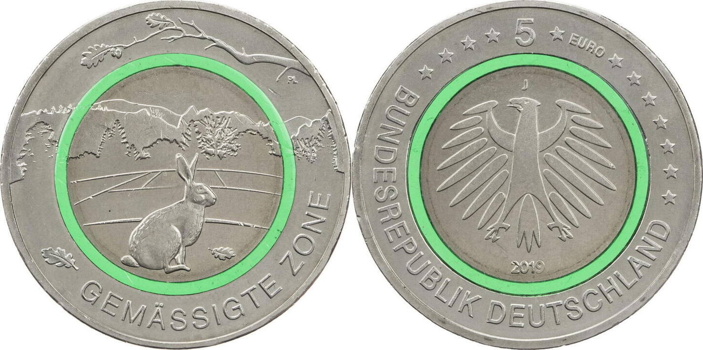 Bundesrepublik Deutschland 5 Euro 2019 J Klimazonen Der Erde