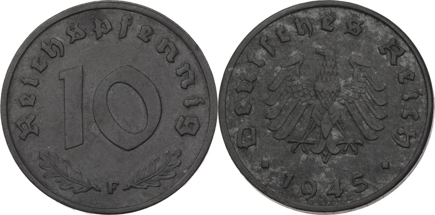 Alliierter Besatzung Reichspfennig F Kursm Nze Vf