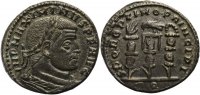 Römisches Kaiserreich Follis Maximinus II Daia / Standarten