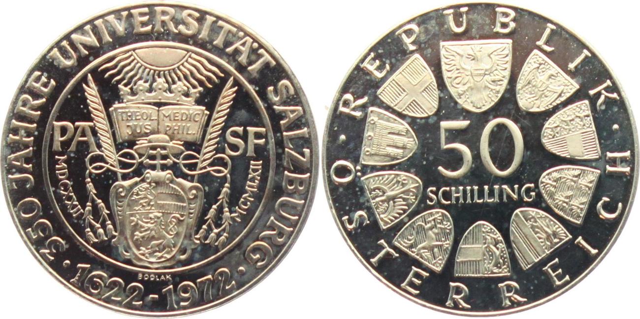 Sterreich Schilling Uni Salzburg Proof In Kapsel Ma Shops