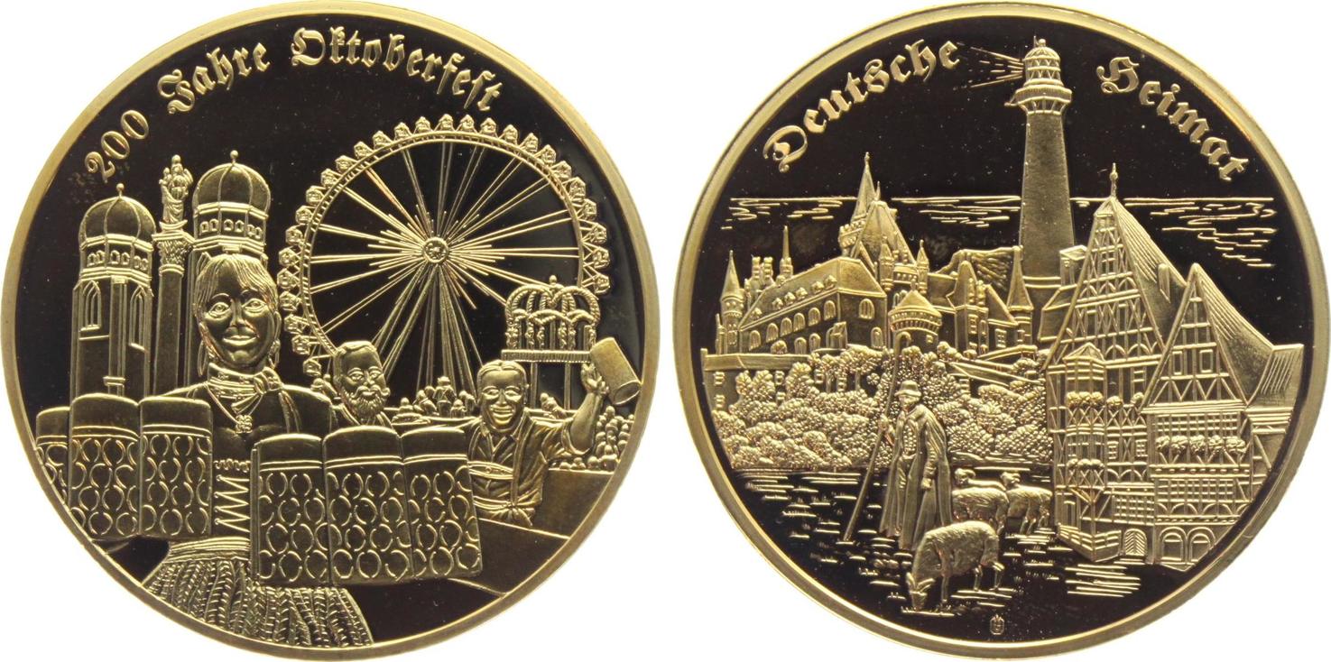 Deutschland Medaille Ohne Jahr Deutsche Heimat 200 Jahre Oktoberfest