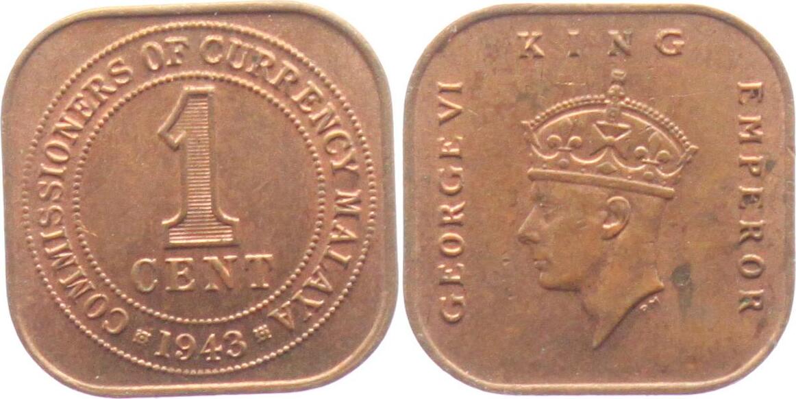 Malaysia Cent George Vi Ch Unc Ma Shops