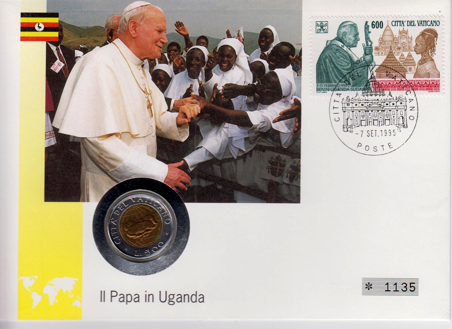 Vatikan Lire Papst Johannes Paul Ii Numisbrief