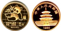 China 5 Yuan 1/20 Unze Goldmünze - Goldpanda