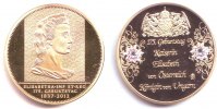Österreich Medaille 175.Geburtstag Kaiserin Elisabeth von Österreich (Sissi)
