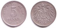 Ersatzmünzen des 1. Weltkrieges 5 Pfennig 5 Pfennig