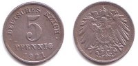 Ersatzmünzen des 1. Weltkrieges 5 Pfennig 5 Pfennig
