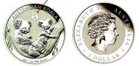 Australien 1 Dollar 2011 st 1 Silber-Unze ...