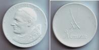 Meissen - Papst Johannes Paul II. Porzellan-Medaille Meißner Porzellan-Medaille - Ppast Johannes Paul II.
