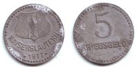 Kaiserslautern 5 Pfennig Notgeld der Stadt Kaiserslautern - 5 Pfennig