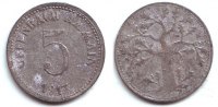 Offenbach 5 Pfennig Notgeld der Stadt Offenbach - 5 Pfennig