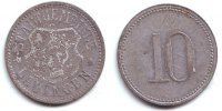 Lauingen 10 Pfennig Notgeld der Stadtgemeinde Lauingen - 10 Pfennig