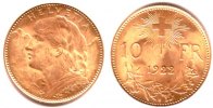 Schweiz 10 Franken Goldmünze - Vrenerli