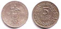 Deutschland - Weimar 5 Mark 5 Mark Rheinlande