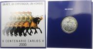Spanien 2000 Pesetas Kaiser Karl V. im nummerierten Schmuckfolder