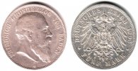 Baden 5 Mark Großherzog Friedrich I. von Baden (1856-1907)