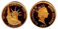 Cook Inseln 20 Dollar 1995 PP 1/25 Unze Go...