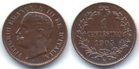 Italien - Italy 1 Centesimo 1903 R pr&auml;gefrisch Viktor Emanuel III. 1900-... 32,00 EUR 