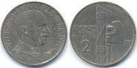 Italien - Italy 2 Lire 1926 R sehr sch&ouml;n - Randfehler Viktor Emanuel III... 35,00 EUR 