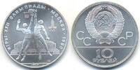 Russland - Russia 10 Rubel UDSSR 1917-1991 - Olympiade 1980 "Basketball"