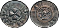 Magdeburg, Gero - Hunfried (1012-1051) Denar, Halle-Giebichenstein
