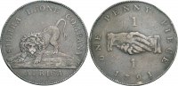 Sierra Leone, brit. Kolonie, George III. 1760-1820 Penny 1791