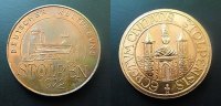 DDR Medaille Münzausstellung Pirna Burg Stol