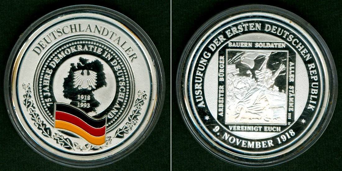 Medaillen Medaille Deutschland Deutschlandtaler Silber Pp Polierte