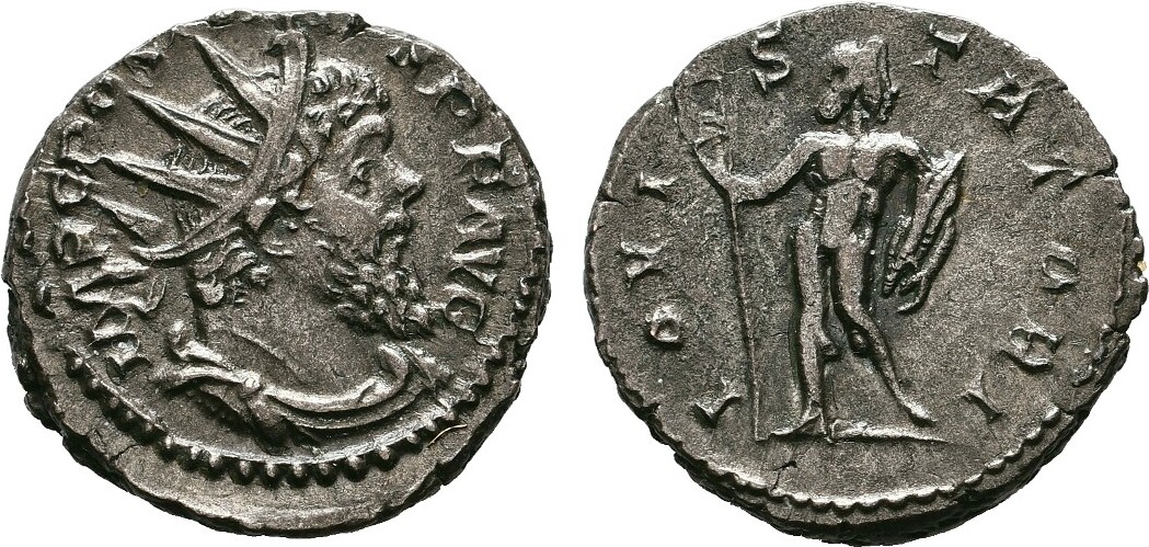 RÖMISCHE KAISERZEIT B Antoninian 268 n Chr Trier Postumus 260 268