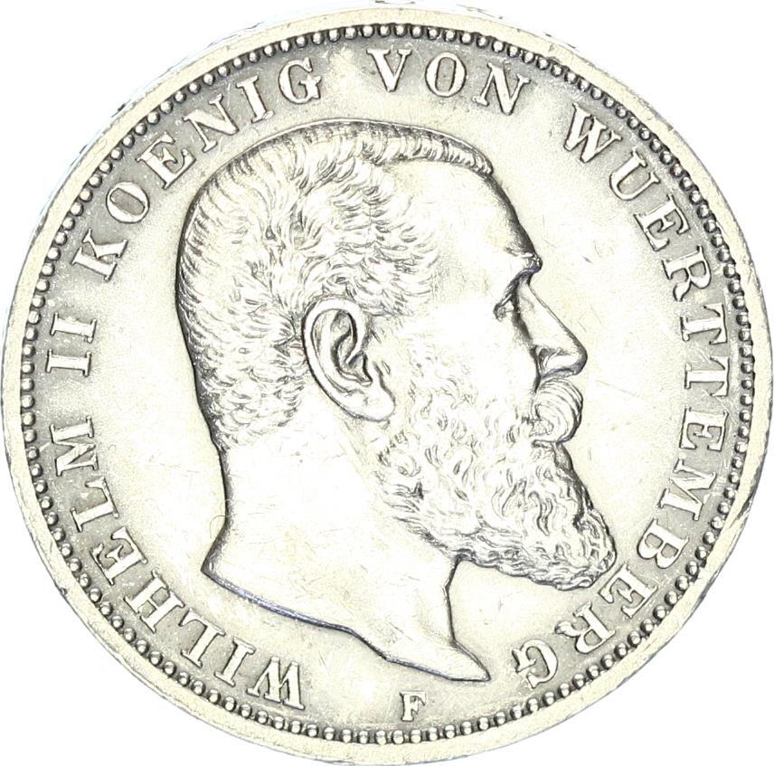 W Rttemberg Mark F Wilhelm Ii Vf Ef Ma Shops