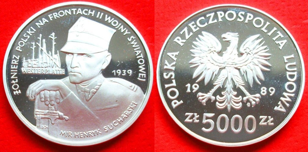 Polen Zlotych Major Henryk Sucharski Proof Ma Shops