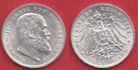 Kaiserreich Württemberg 3 Mark Wilhelm II.