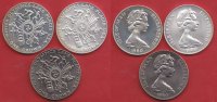 Isle of Man 3 x 1 Crown Olympiade Lake Placid 1980 - Acht Wintersportarten