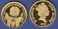 Cook Islands 10 Dollars Lost Dutchman Mine - Gold