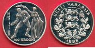 Estland 100 Krooni Olympic Games 1996 Atlanta, Nike crowning Wrestler