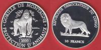 Kongo 10 Francs Tierwelt, Berggorilla