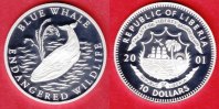 Liberia 10 Dollars Tierwelt, Blauwal